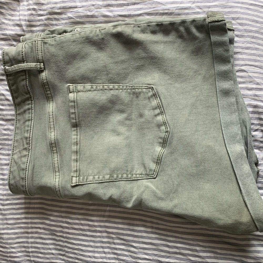 Ava and Viv Army Green Jean Shorts